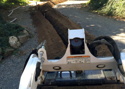 Underground service to garage